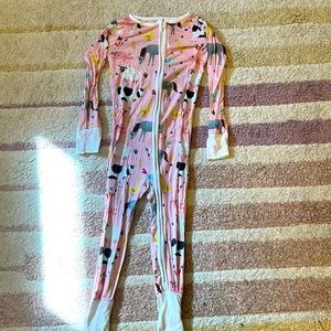 Little Sleepies Pink Farm Animal Zippy